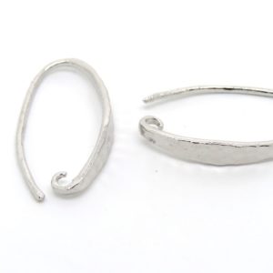 Monachelle base orecchini con gancio per pietre o pendenti 24x4mm in  argento 925% - Gioie d'Oriente